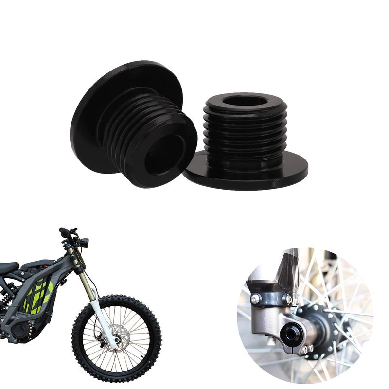 BAOUFF M16x1.5 Front Fork Axle Nut for Surron,Front Wheel Axle Nuts Screws for Dirt Bike Sur Ron Light Bee S/Light Bee X/Talaria Sting L1E/X160/X260 - Black - Image 1